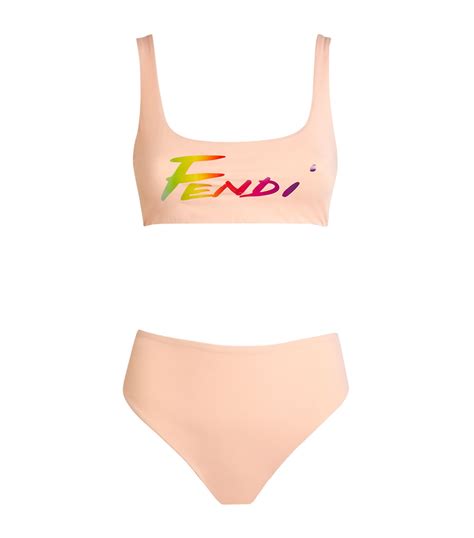 fendi logo print bikini|skims fendi bodysuit.